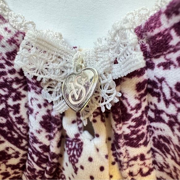 Victoria's Secret Bra Body By Victoria Lined Demi Cream Purple Paisley Sz 36D - Picture 8 of 10